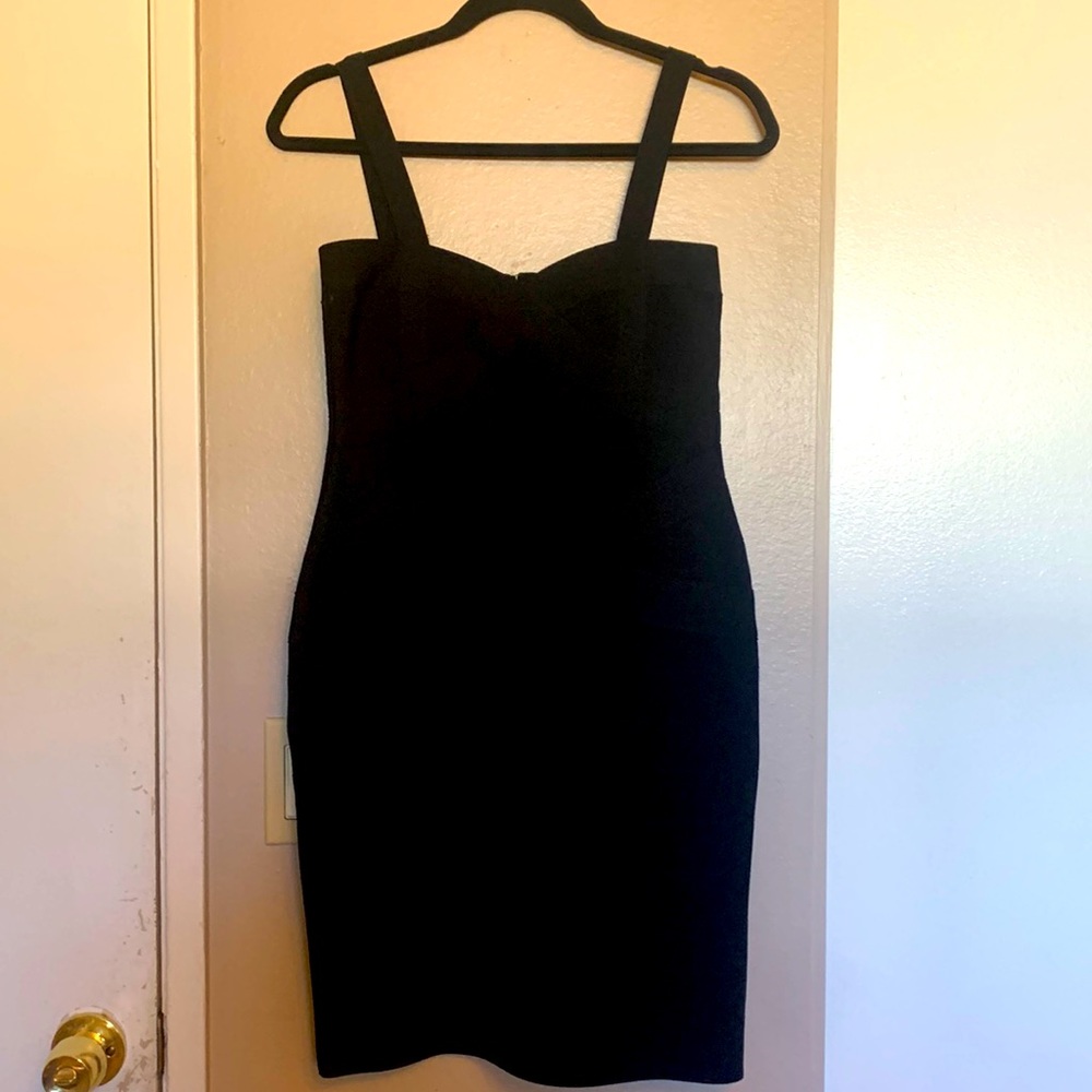 Black bandage dress